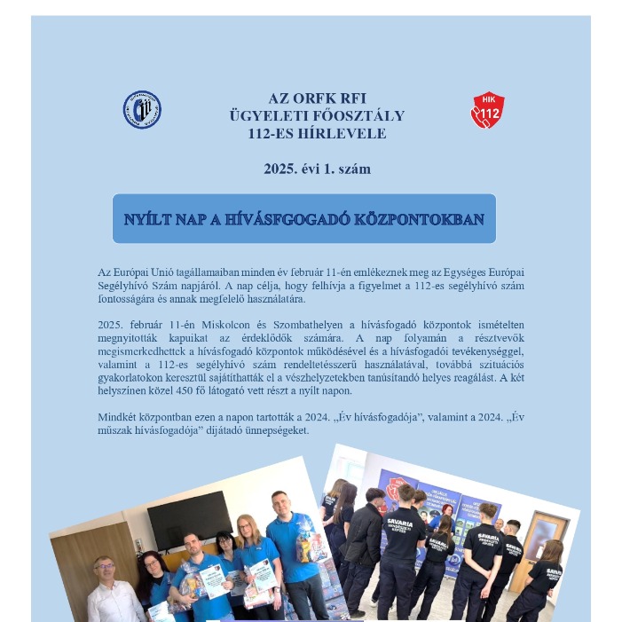 Nyílt nap a hívásfogadó központokban!