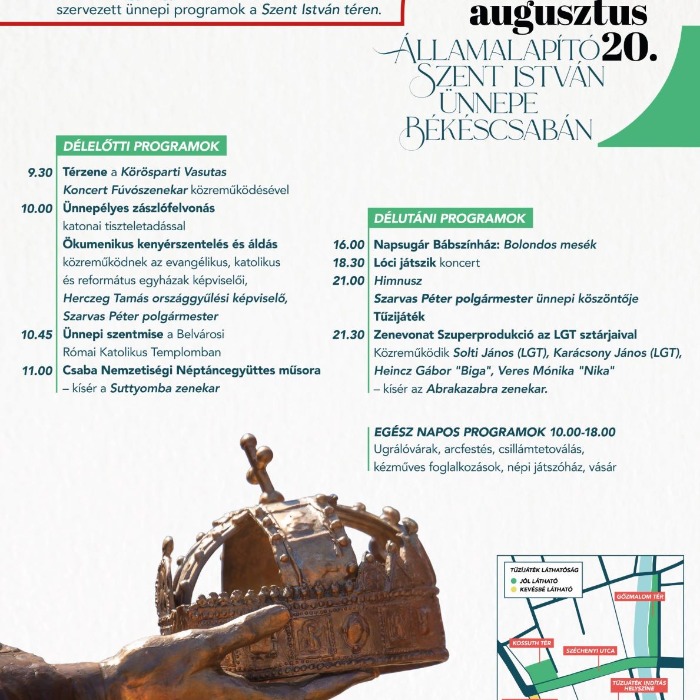 Augusztus 20-i ünnepi program