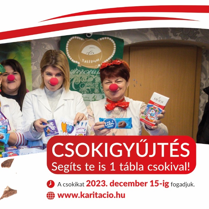 11. KARÁCSONYI CSOKIGYŰJTÉS A KÓRHÁZBAN FEKVŐ GYEREKEKNEK