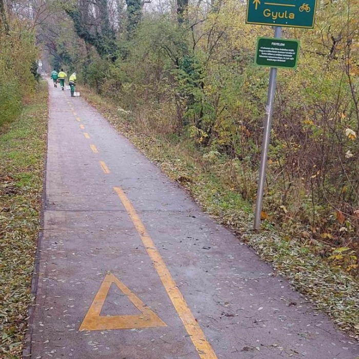 Lombtakarítás a Wenckheim turista- és kerékpárúton