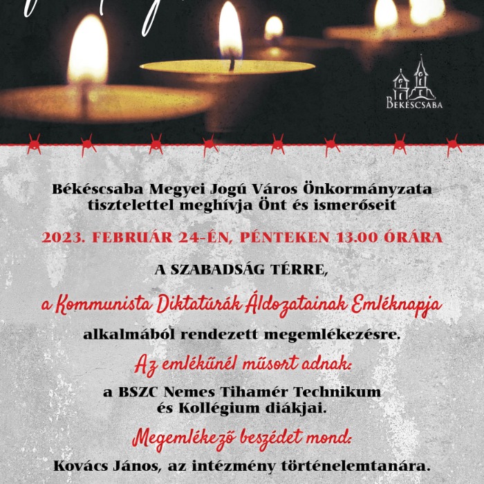 Kommunista Diktatúra Áldozatainak Emléknapja 2023