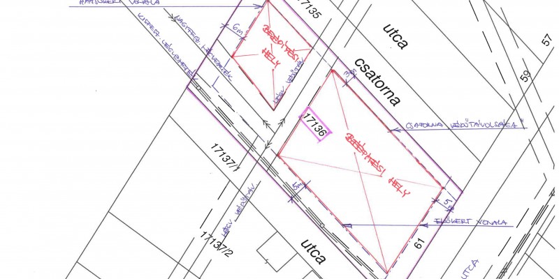 térképrészlet Fényes 17136 hrsz. beépíthetőség