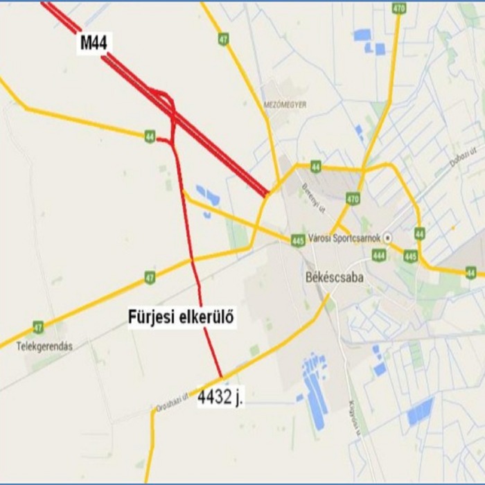 A Fürjesi összekötő út építése